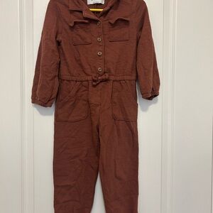 Old Navy Brown Long Sleeve Jumpsuit